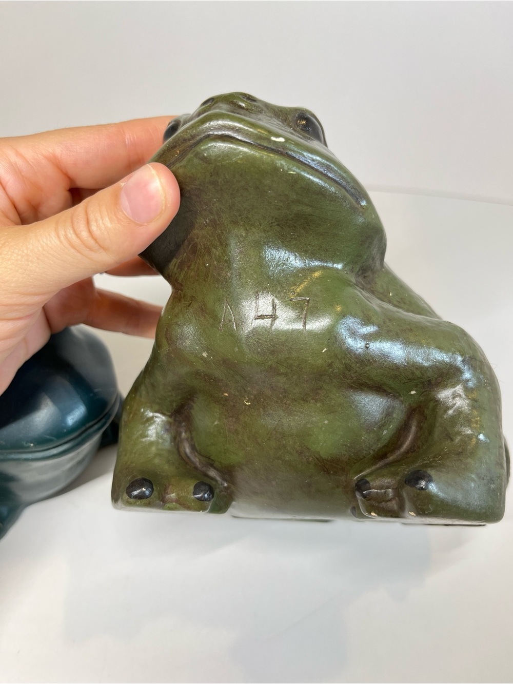 Vintage Arnels Ceramic Frog Toad Lot Garden Home Decor 80s Whimsical Boho MCM - Picture 13 of 16